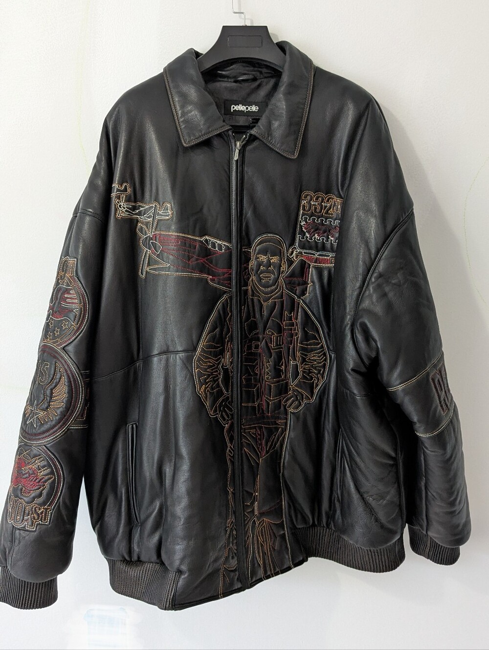 Pelle Pelle Marc Buchanan Tuskegee Airmen Leather Jacket – Size 62